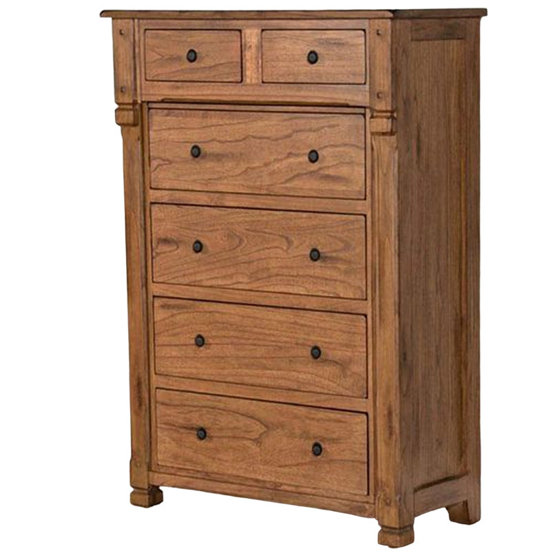 Light brown tall dresser discount